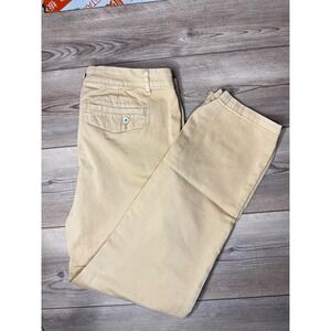 Sundance Khaki Comfy Cotton Blend Straight Leg Casual Pants‎ Women Size 8